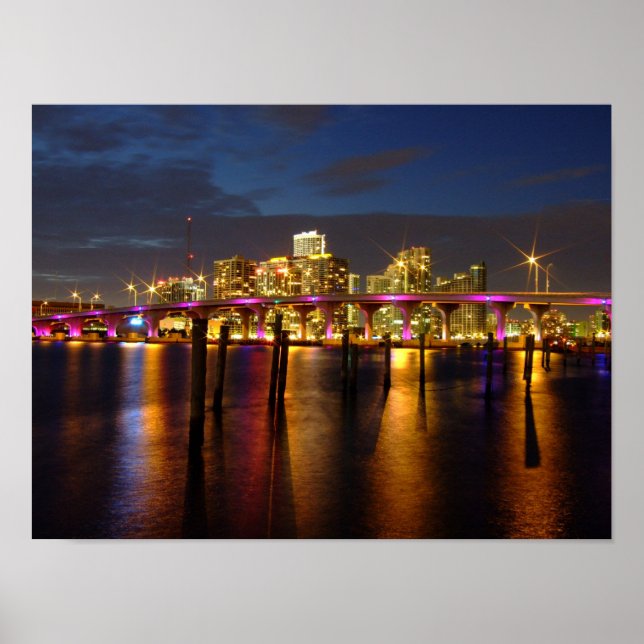 Affiches Miami Skyline (Devant)