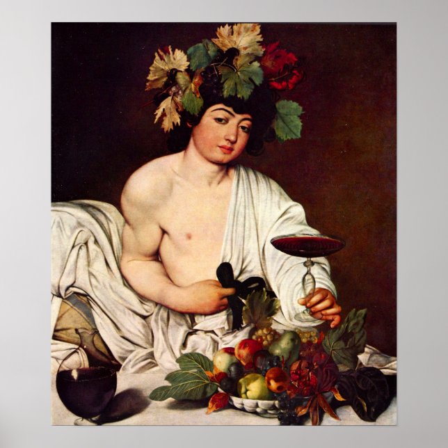 Affiches Michelangelo Merisi da Caravaggio-Bacchus (Devant)