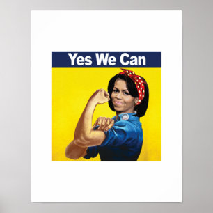 Affiches MICHELLE THE RIVETER - OUI NOUS POUVONS -.png