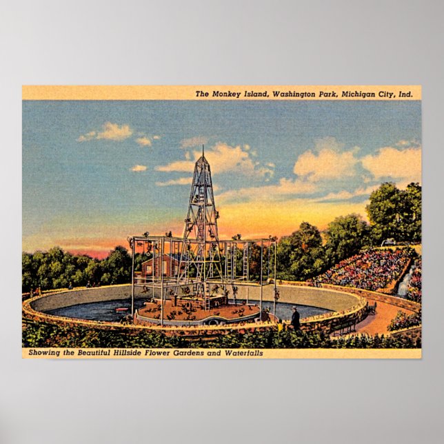 Affiches Michigan City, Indiana Washington Park Zoo (Devant)