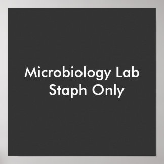 Affiches Microbiologie Lab Staph uniquement