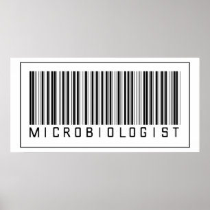 Affiches Microbiologiste du code barre