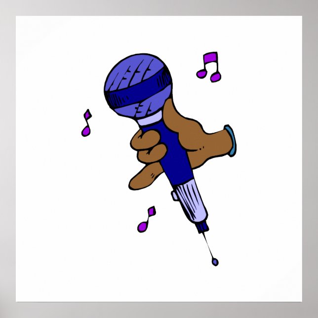 Affiches Microphone (Devant)
