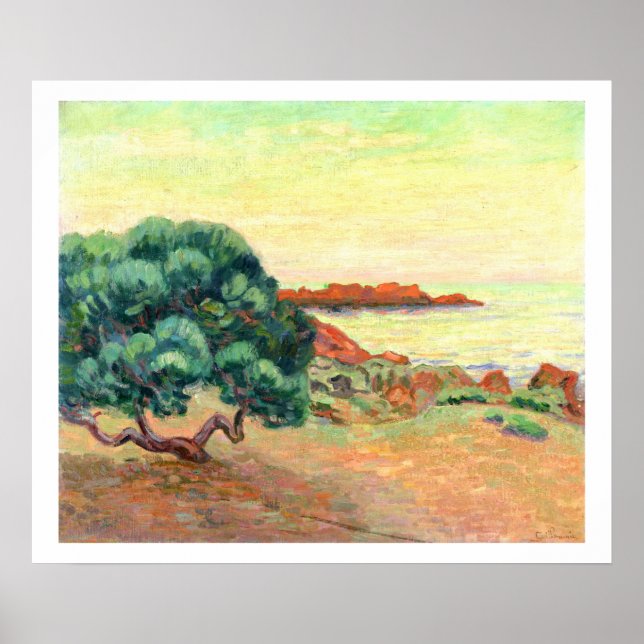 Affiches Midi Landscape, 1898 (huile sur toile) (Devant)