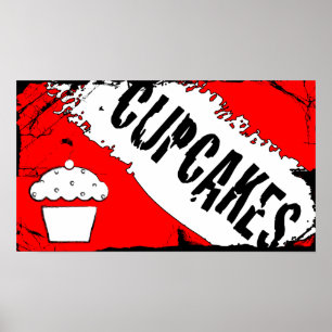 Affiches miettes cupcakes