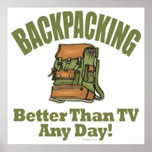 Affiches Mieux que la télévision - Backpacking