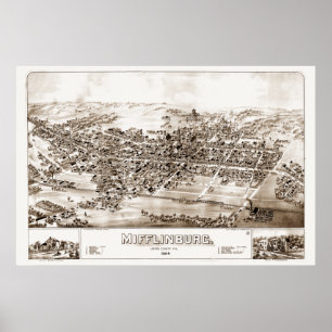 Affiches Mifflinburg, PA 1884