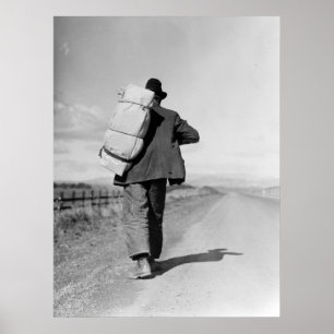 Affiches Migrant marchant - 1935