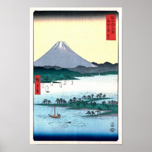 Affiches Miho Matsubara Vue sur Fuji Hiroshige Fine Art