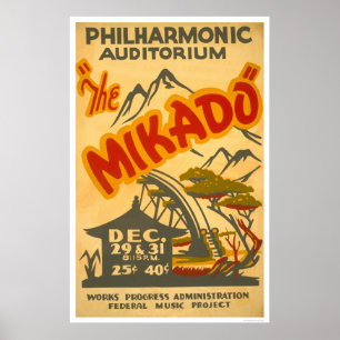 Affiches Mikado Philarmonic WPA 1938