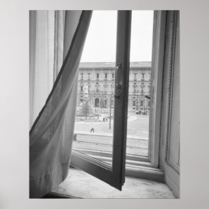 Affiches Milan Italie, Vue de la fenêtre de l'Opéra La Scal