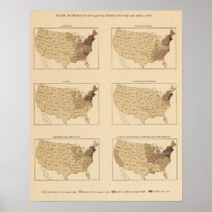 Affiches Mille de 205 Manufactures/sq