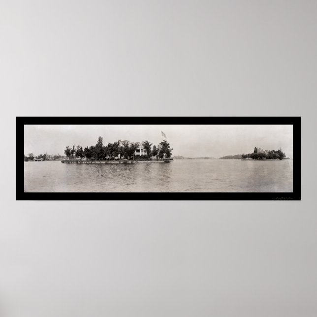 Affiches Mille Îles, New York Photo 1909 (Devant)