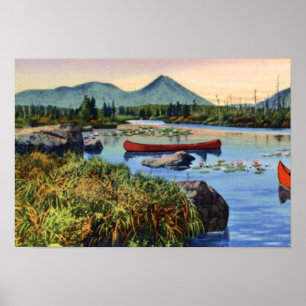 Affiches Millinocket Maine peu de PA de lis de