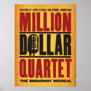 Affiches Million de logo de quartet du dollar