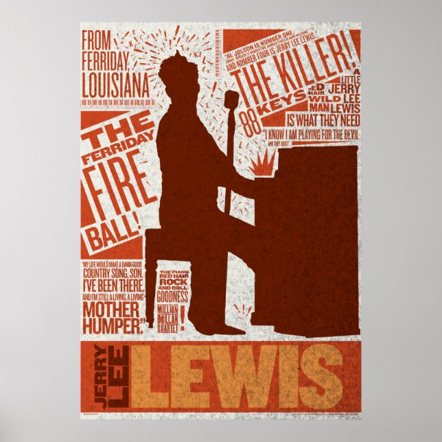 Affiches Million Dollar Quartet Type Lewis (Devant)