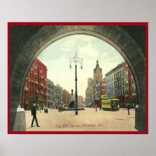 Affiches Milwaukee vintage le Wisconsin