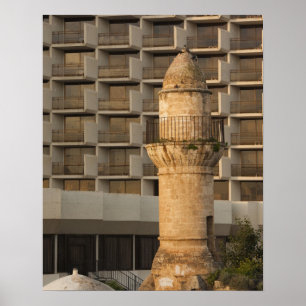 Affiches Minaret de la mosquée Jama al-Bahr en bord de mer