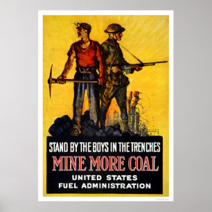 Affiches Mine more coal