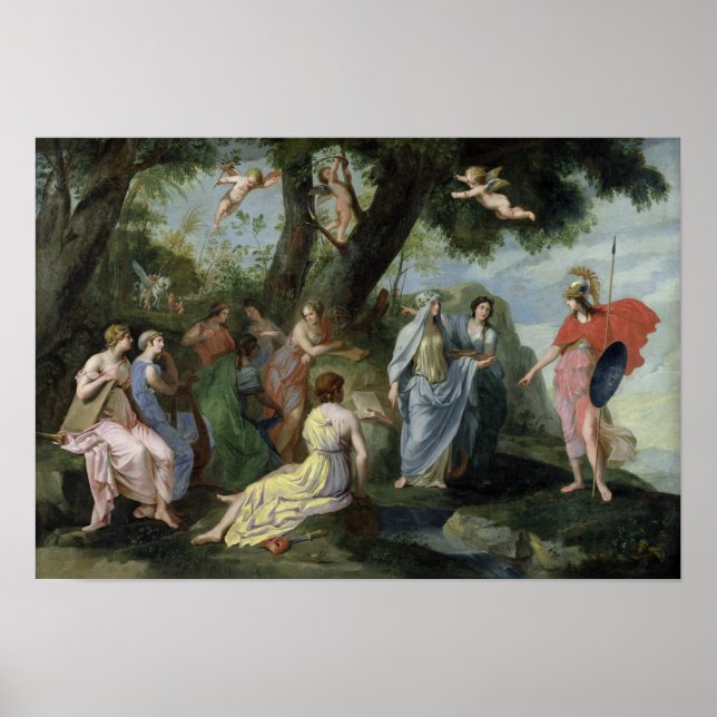 Affiches Minerva avec les Muses (Devant)