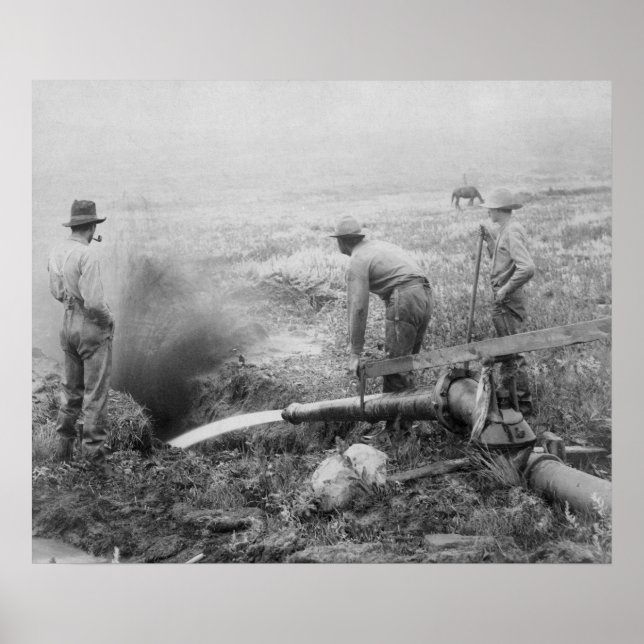 Affiches Mines d'or hydraulique à Rockerville Photographie (Devant)