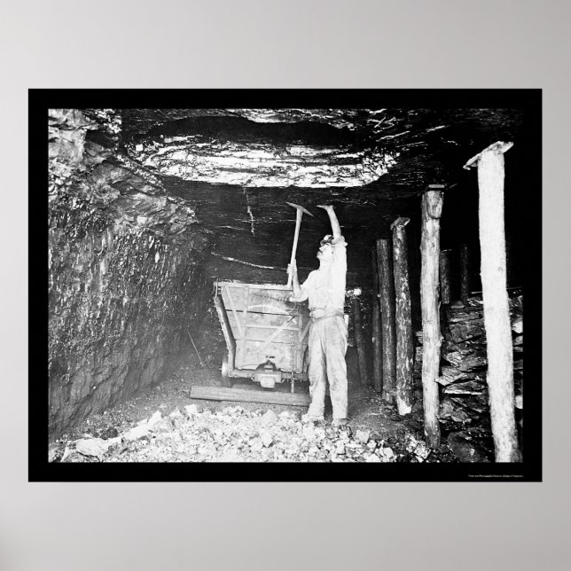 Affiches Mineur de charbon 1910 (Devant)