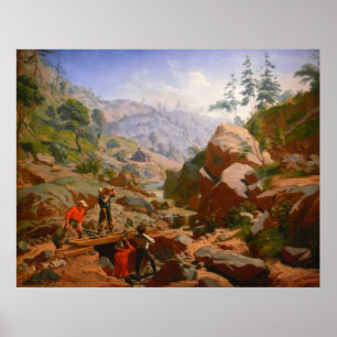 Affiches Mineurs dans les sierras - 1851/1852