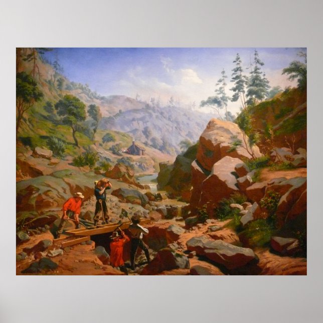 Affiches Mineurs dans les Sierras - 1851/1852 (Devant)