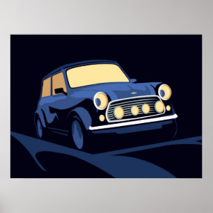 Affiches Mini bleu