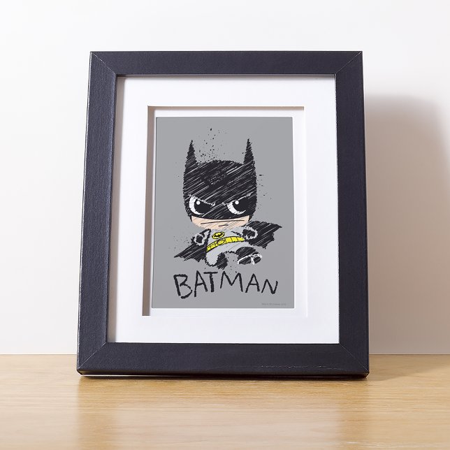 Affiches Mini classique Batman Sketch (Créateur téléchargé)