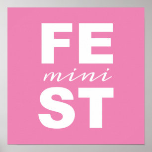 Affiches mini féministe