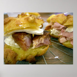 Affiches Mini sandwichs jambon-fromage