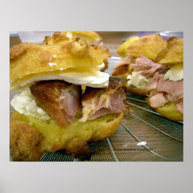 Affiches Mini sandwichs jambon-fromage (Devant)