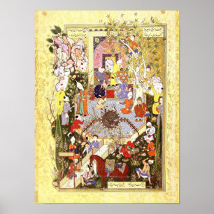 Affiches Miniature persane : Un Père Conseille Son Fils