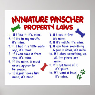 AFFICHES MINIATURE PINSCHER PL2