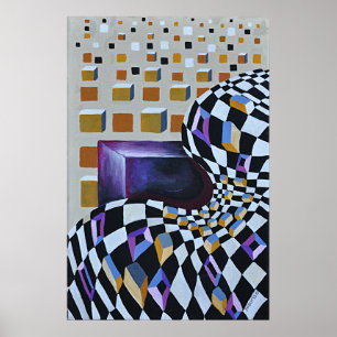 Affiches Minimalisme Contemporain Peint À La Main