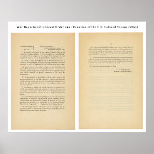 Affiches Ministère de la Guerre Ordre général 143 Troupes c