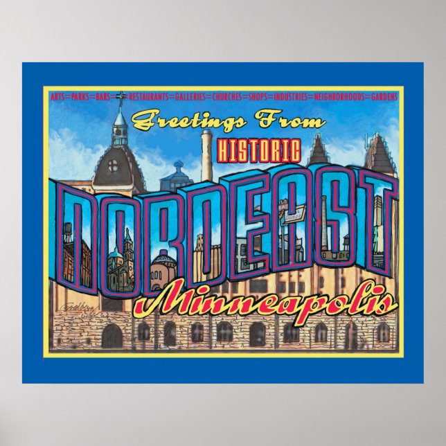 AFFICHES MINNEAPOLIS DU NORD-EST (Devant)