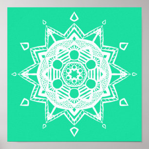 Affiches Minty Mandala