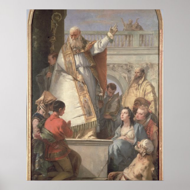 Affiches Miracle of St. Patrick, c.1746 (huile sur toile) (Devant)