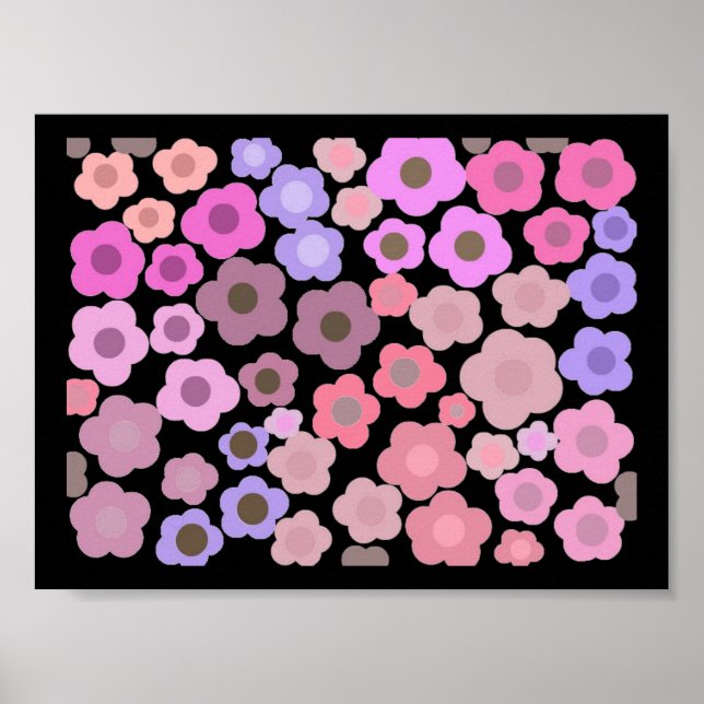 Affiches Mirage de Fleur Élégant (Devant)