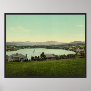 Affiches Mirror Lake, Lake Placid New York