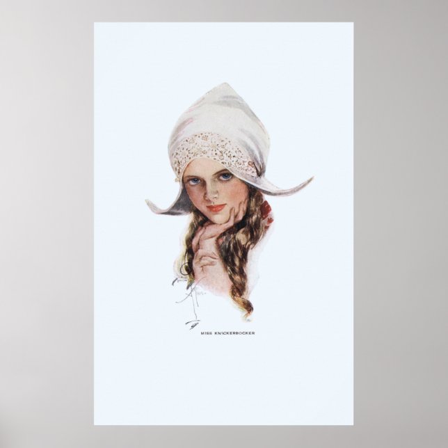 Affiches Miss Knickerbocker par Harrison Fisher (Devant)