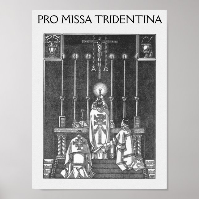 Affiches missa solemnis, PRO MISSA TRIDENTINA (Devant)