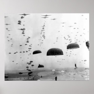 Affiches Mission aéroportée pendant la peinture de 2ÈME GUE