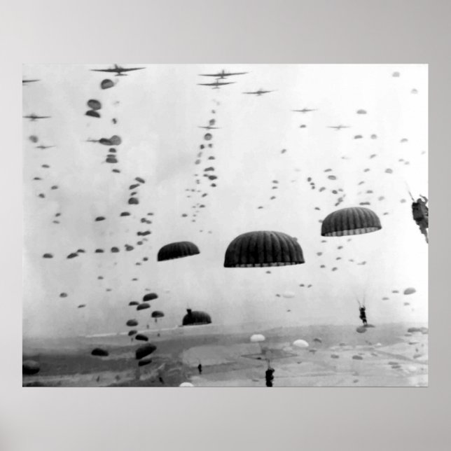 Affiches Mission aéroportée pendant la peinture de 2ÈME GUE (Devant)