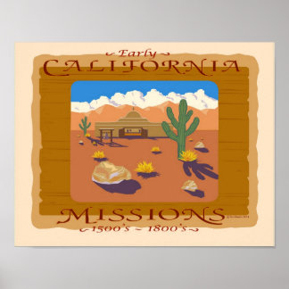 AFFICHES MISSION CALIFORNIENNE