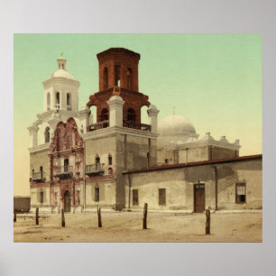 Affiches Mission San Xavier del Bac, Tucson, Arizona 1902