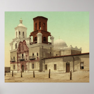Affiches Mission San Xavier del Bac, Tucson, Arizona 1902
