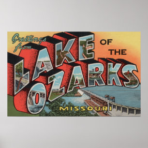 Affiches Missouri - Lac des Ozarks